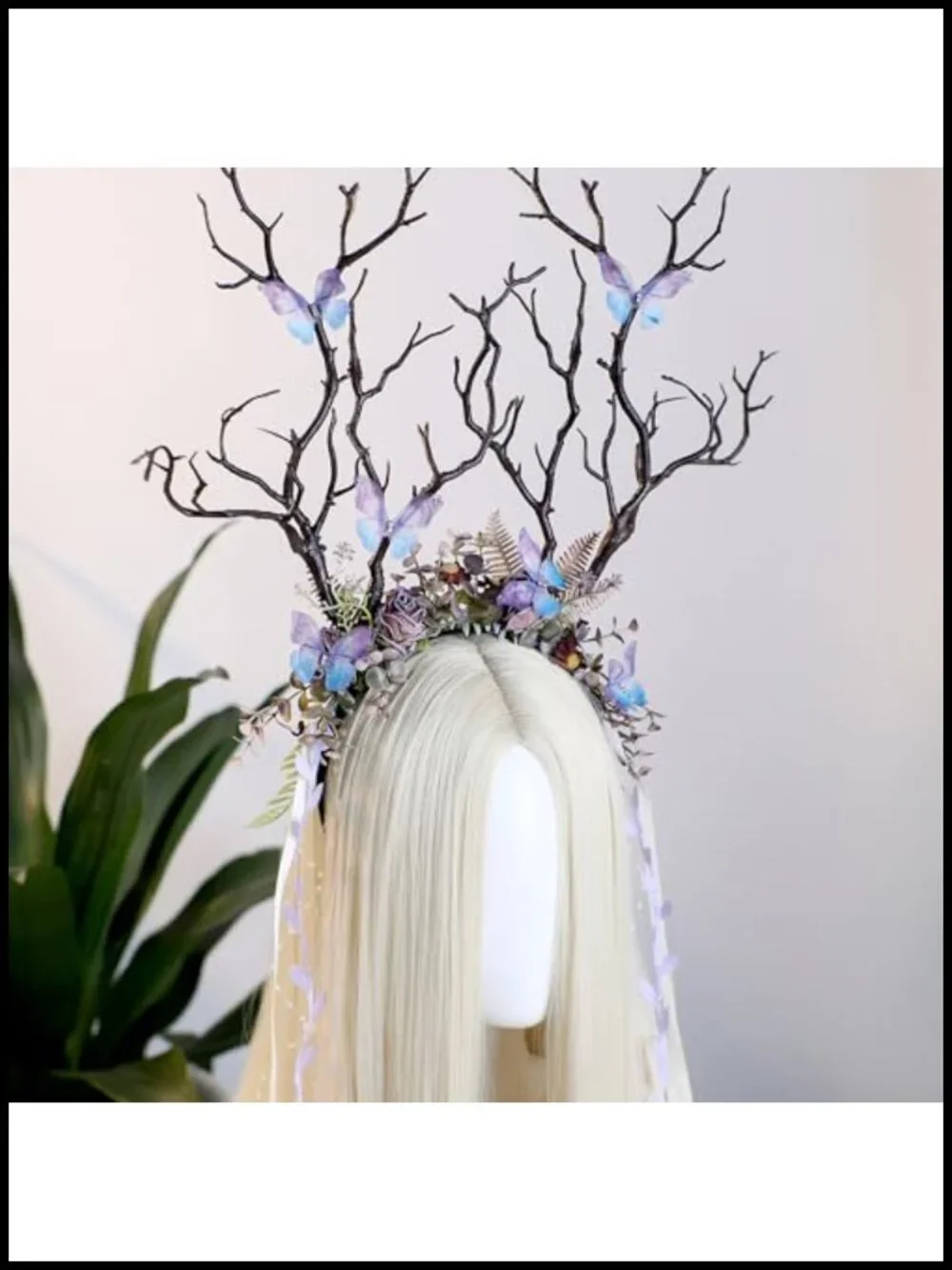 Fairy Woodland Flower Branch Headband Antler Headpiece